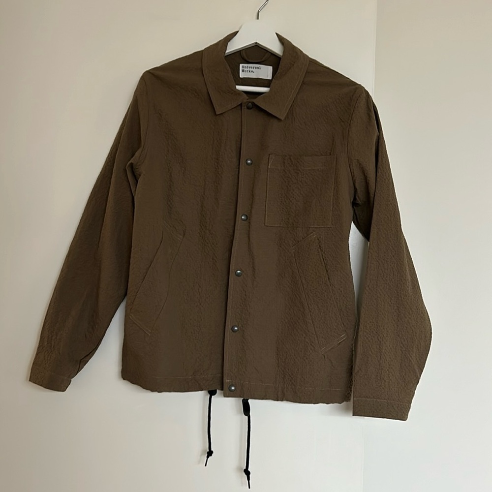 Universal Works Porto Seersucker Coach jacket (never worn) men’s size small